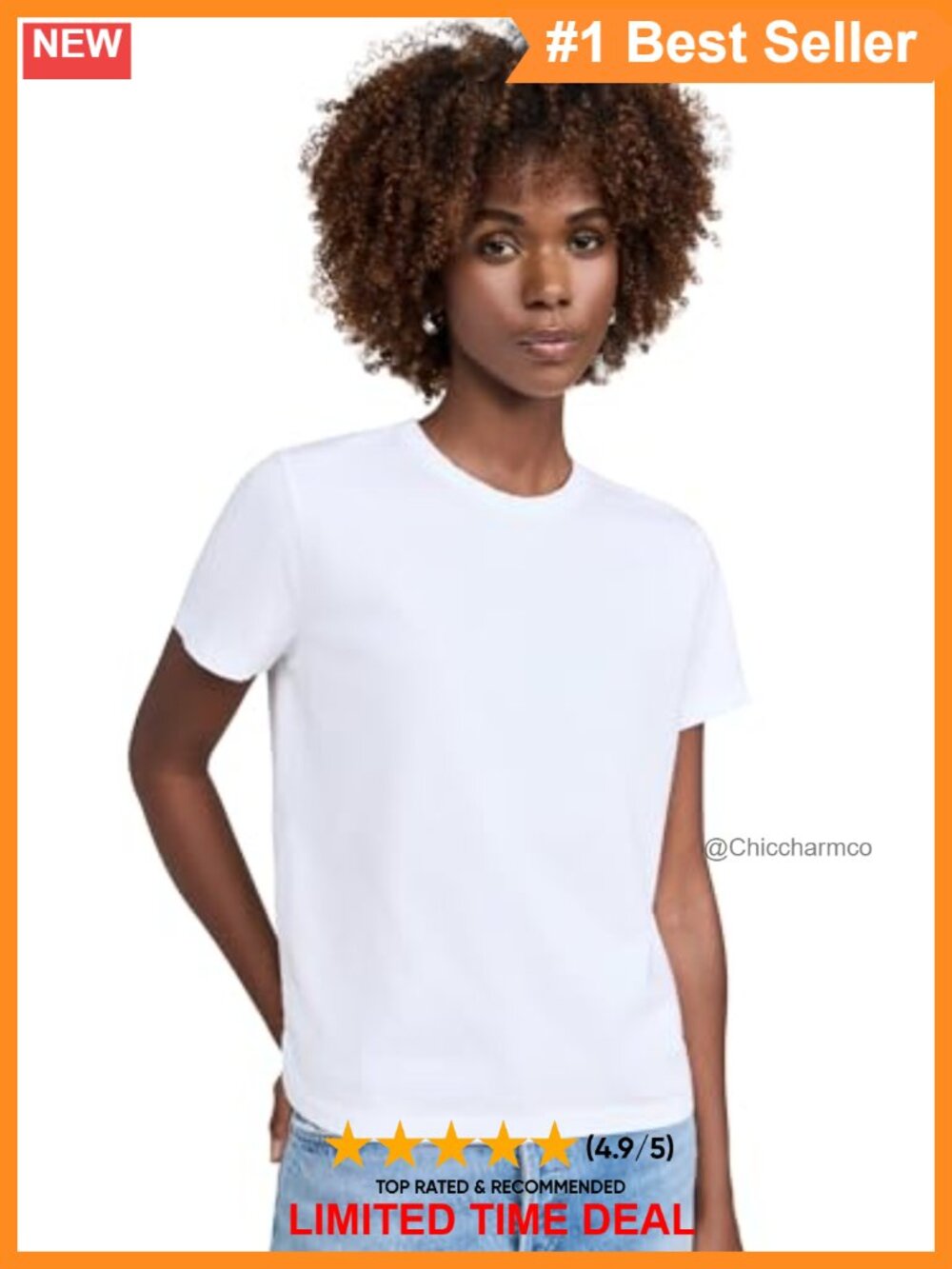 Madewell The Perfect Crewneck Tee in Allday Jersey Short Sleeve